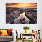 Sam Phan Bok Sunrise River Canyon Wall Art