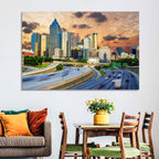 Atlanta Downtown Skyline Wall Art