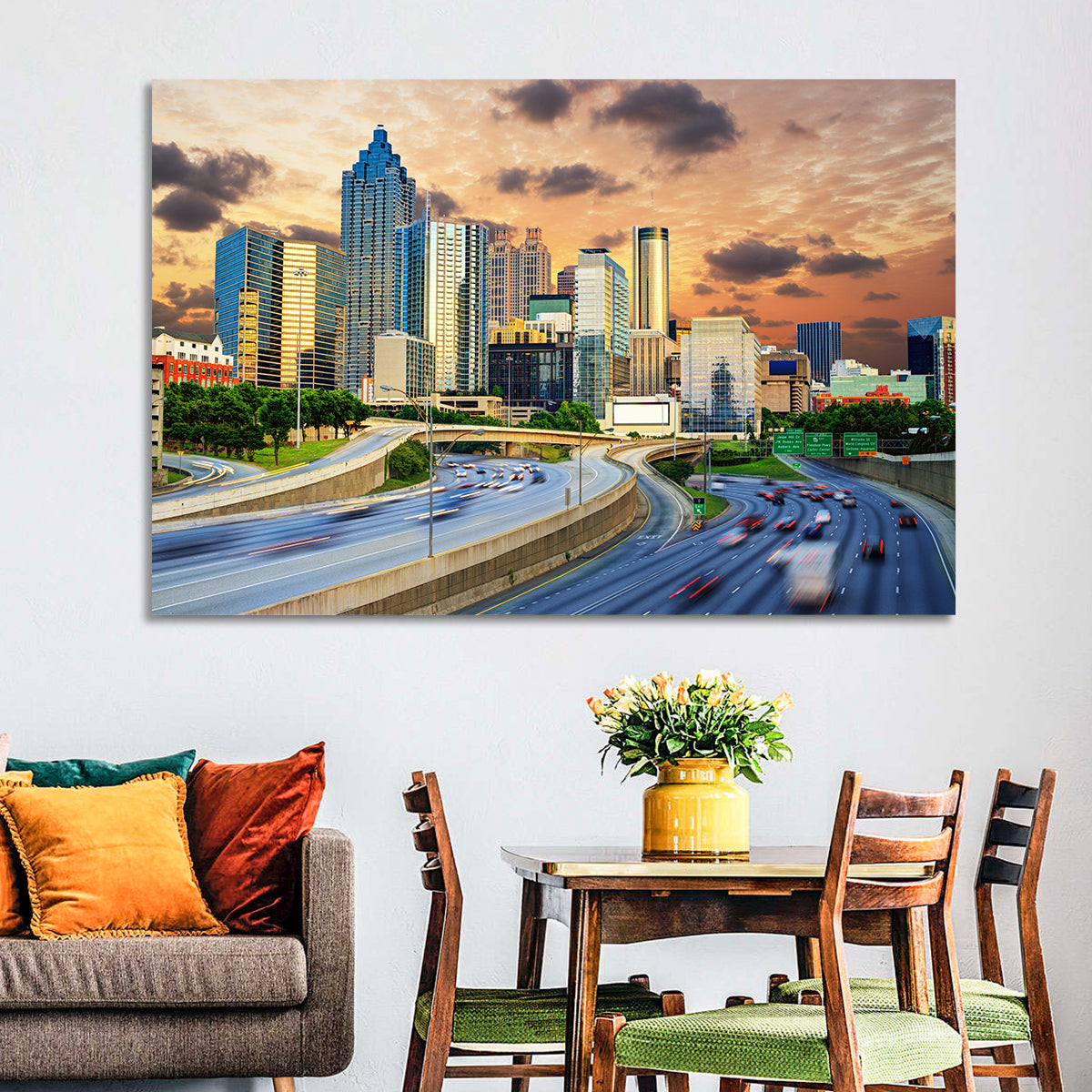 Atlanta Downtown Skyline Wall Art