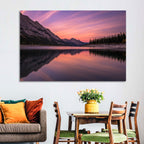 Medicine Lake Sunset Reflection Wall Art