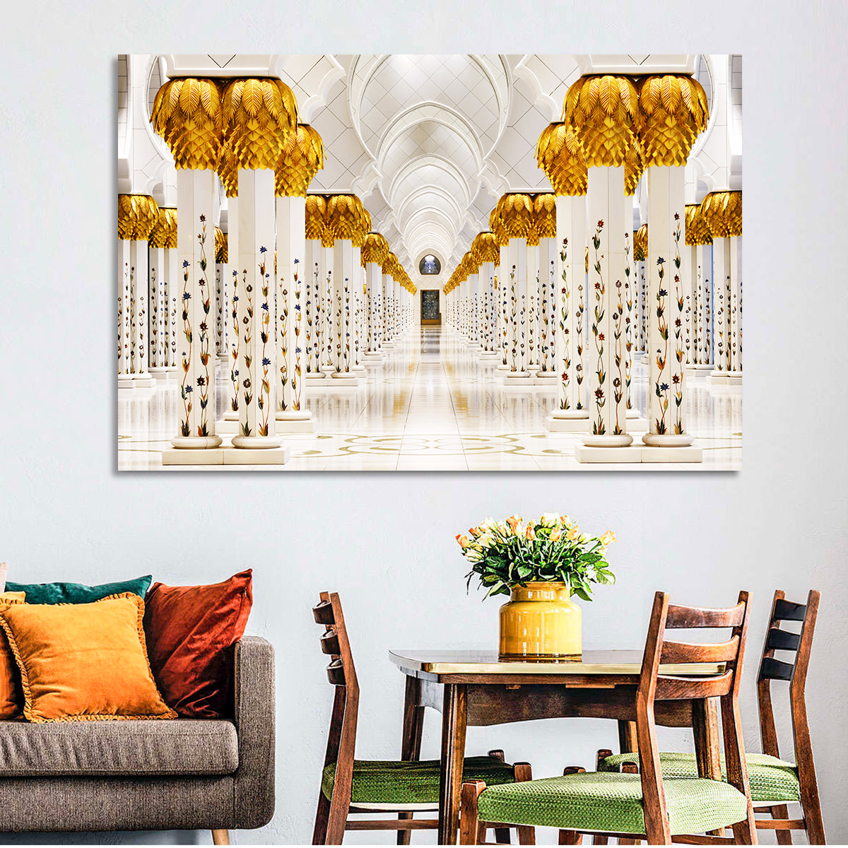 Sheikh Zayed Grand Mosque Colonnade Wall Art