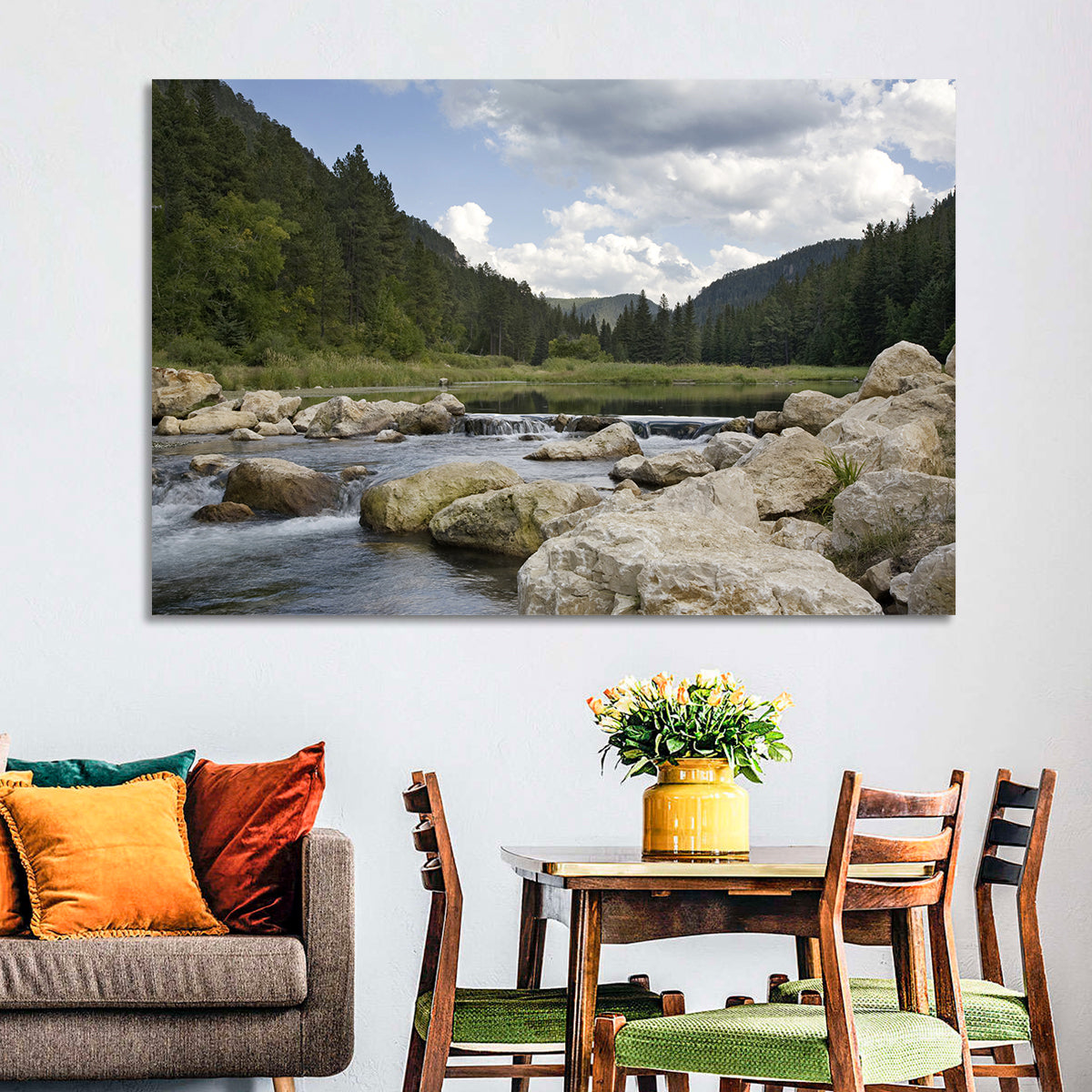 Spearfish Canyon, Black Hills Wall Art in a room, landscape