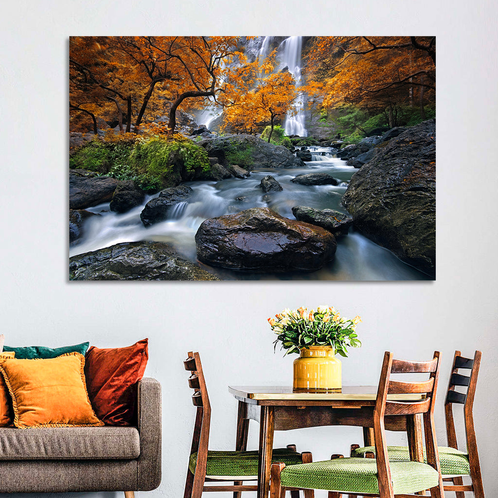 Konglan Autumn Waterfall Wall Art