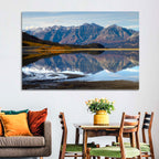 Kluane Lake Autumn Reflection Wall Art