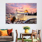 Jerusalem Old City Sunset Wall Art