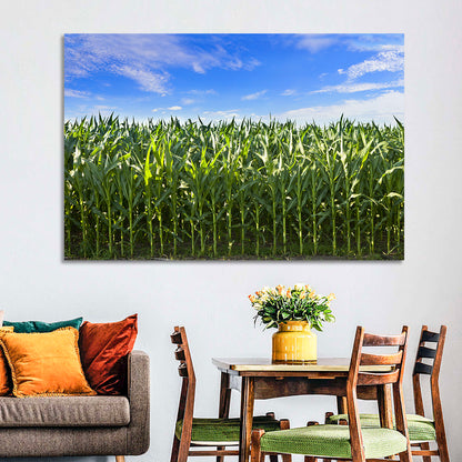 Green Corn Field Wall Art