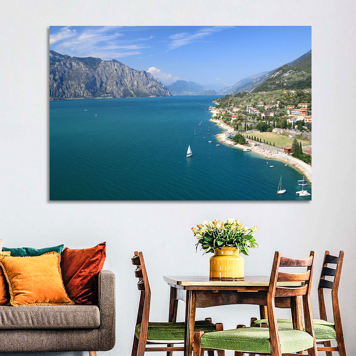 Malcesine, Lake Garda Wall Art in a room, landscape