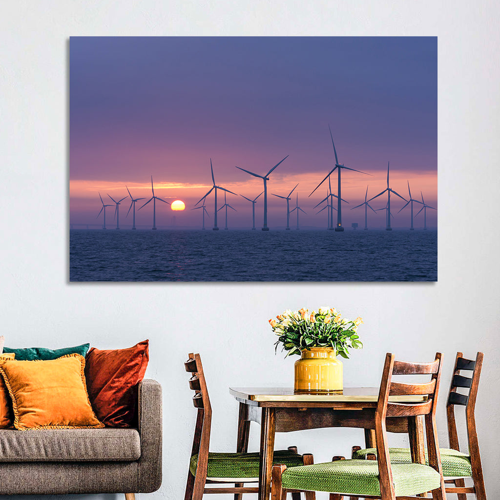 Twilight Offshore Wind Farm Wall Art