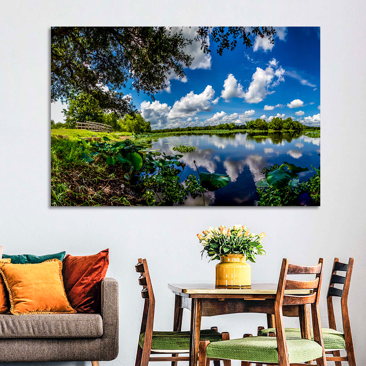 Brazos Bend Lake Reflection Wall Art