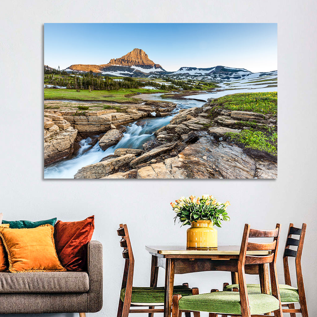 Logan Pass Golden Hour Wall Art