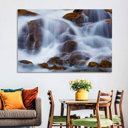 Rocky Mountain Waterfall Wall Art