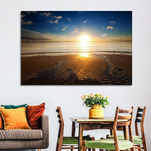 Sea Beach Sunrise Wall Art