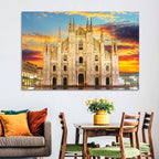 Milan Duomo at Sunset Wall Art