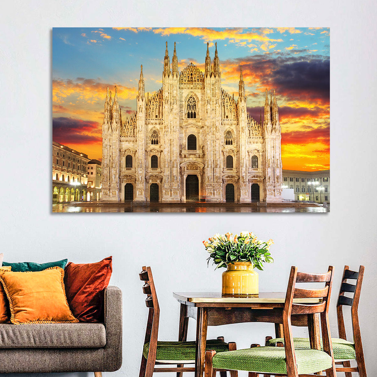 Milan Duomo at Sunset Wall Art