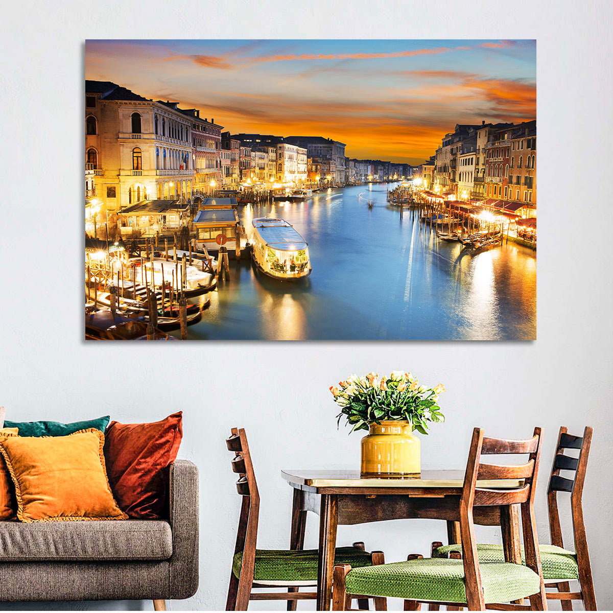 Venice Grand Canal at Dusk Wall Art