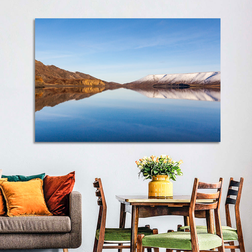 Lake Kleifarvatn Reflection Wall Art