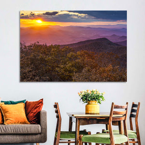 Blue Ridge Mountains Sunset Wall Art