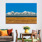 Snow-capped Peaks Over Lake Titicaca Wall Art