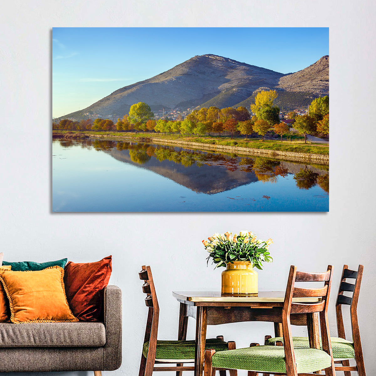 Trebišnjica River Reflection, Trebinje Wall Art