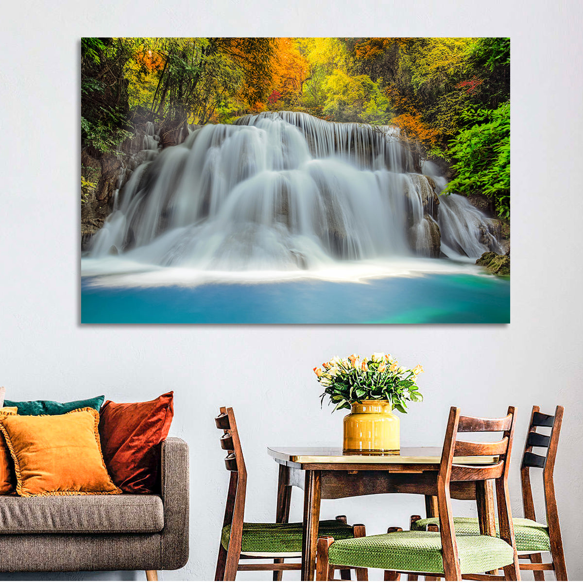 Erawan Falls Cascade Wall Art
