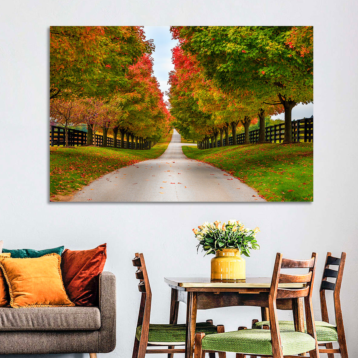Tree-lined Farm Lane, Kentucky Wall Art
