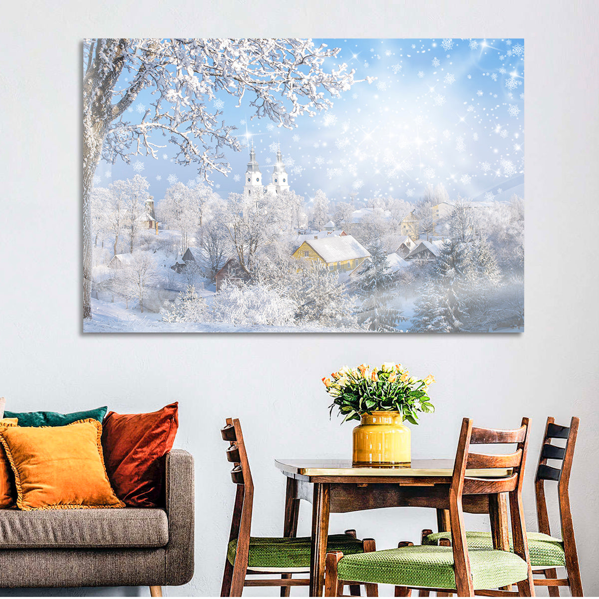 Frosted Village Wall Art