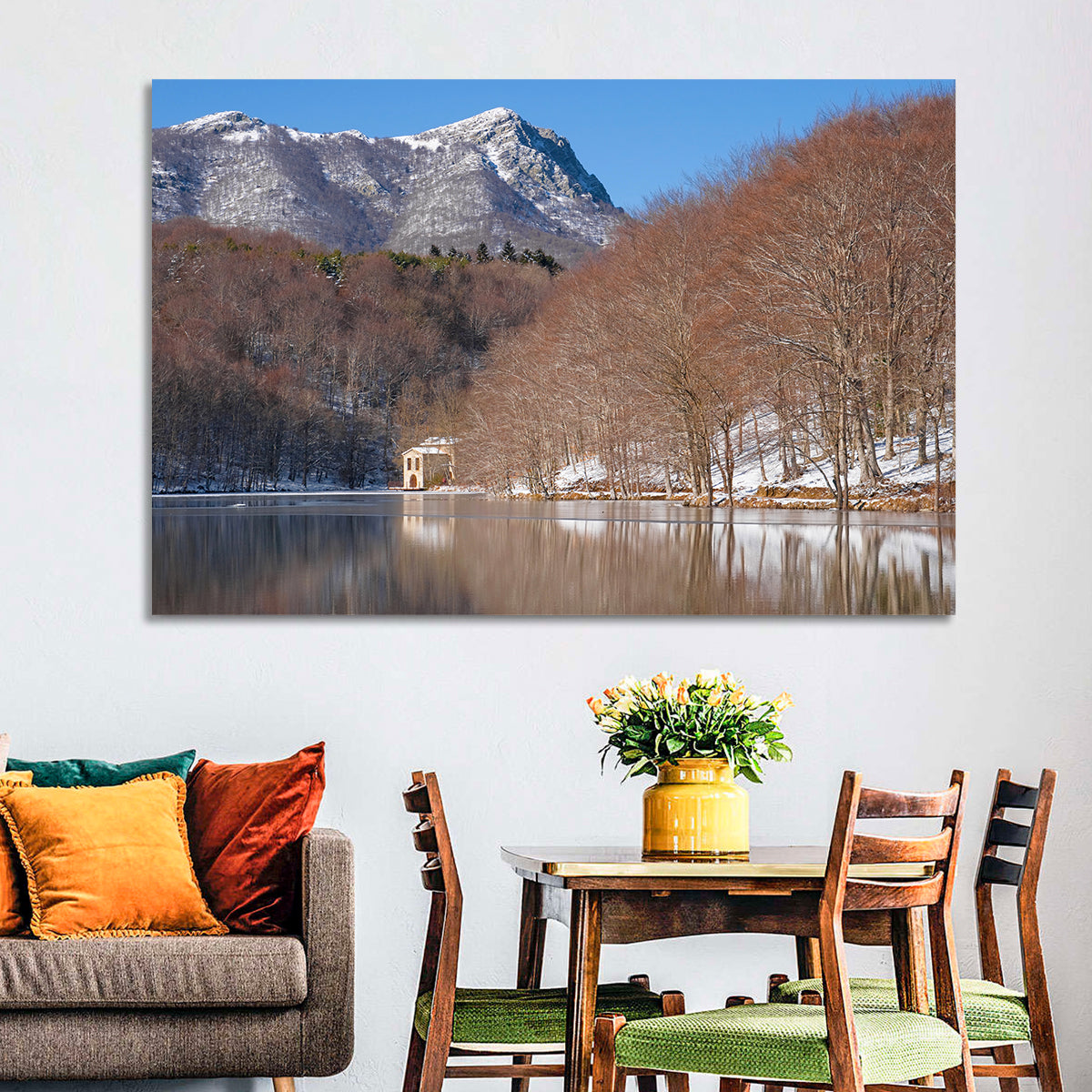 Lake Santa Fe Del Montseny Wall Art in a room, landscape