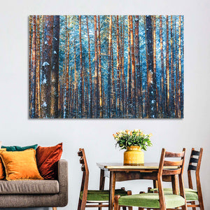 Winter Forest Trees Wall Art