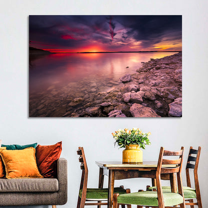 Benbrook Lake Sunset Wall Art