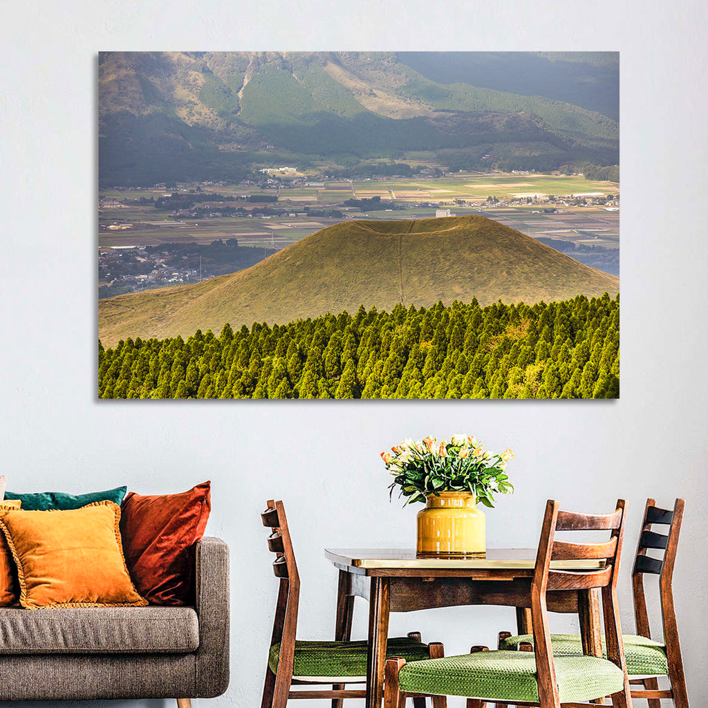 Mount Aso Komezuka Crater Wall Art