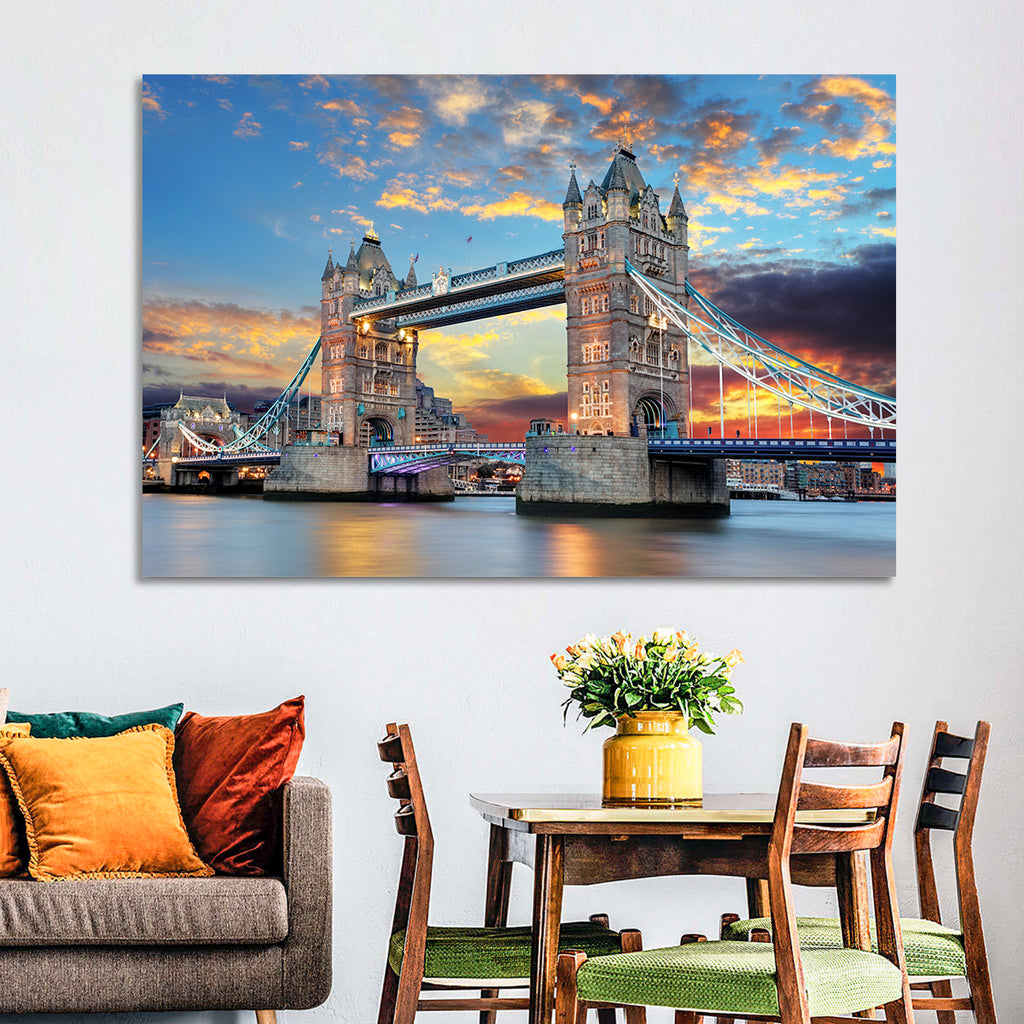 Tower Bridge at Sunset Wall Art