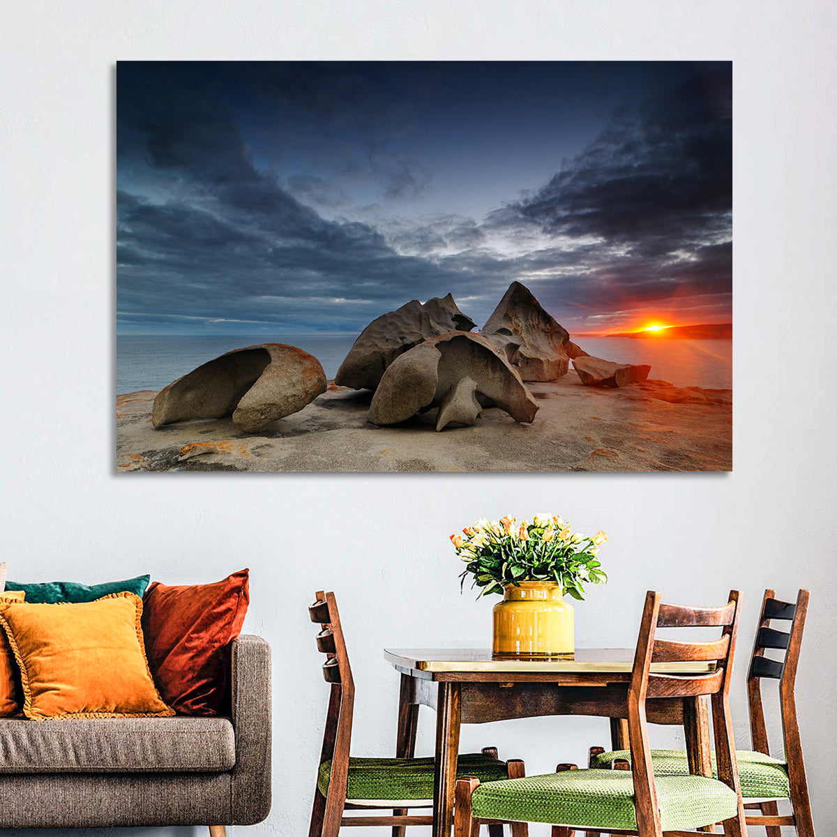 Remarkable Rocks Sunset, Kangaroo Island Wall Art