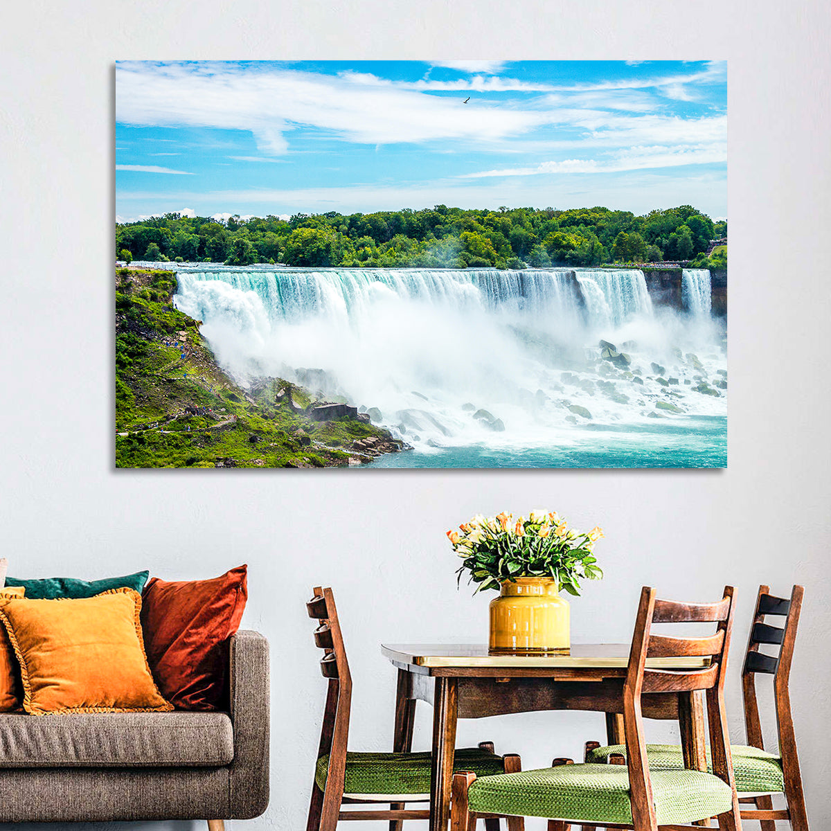 American Falls, Niagara Wall Art in a room, landscape