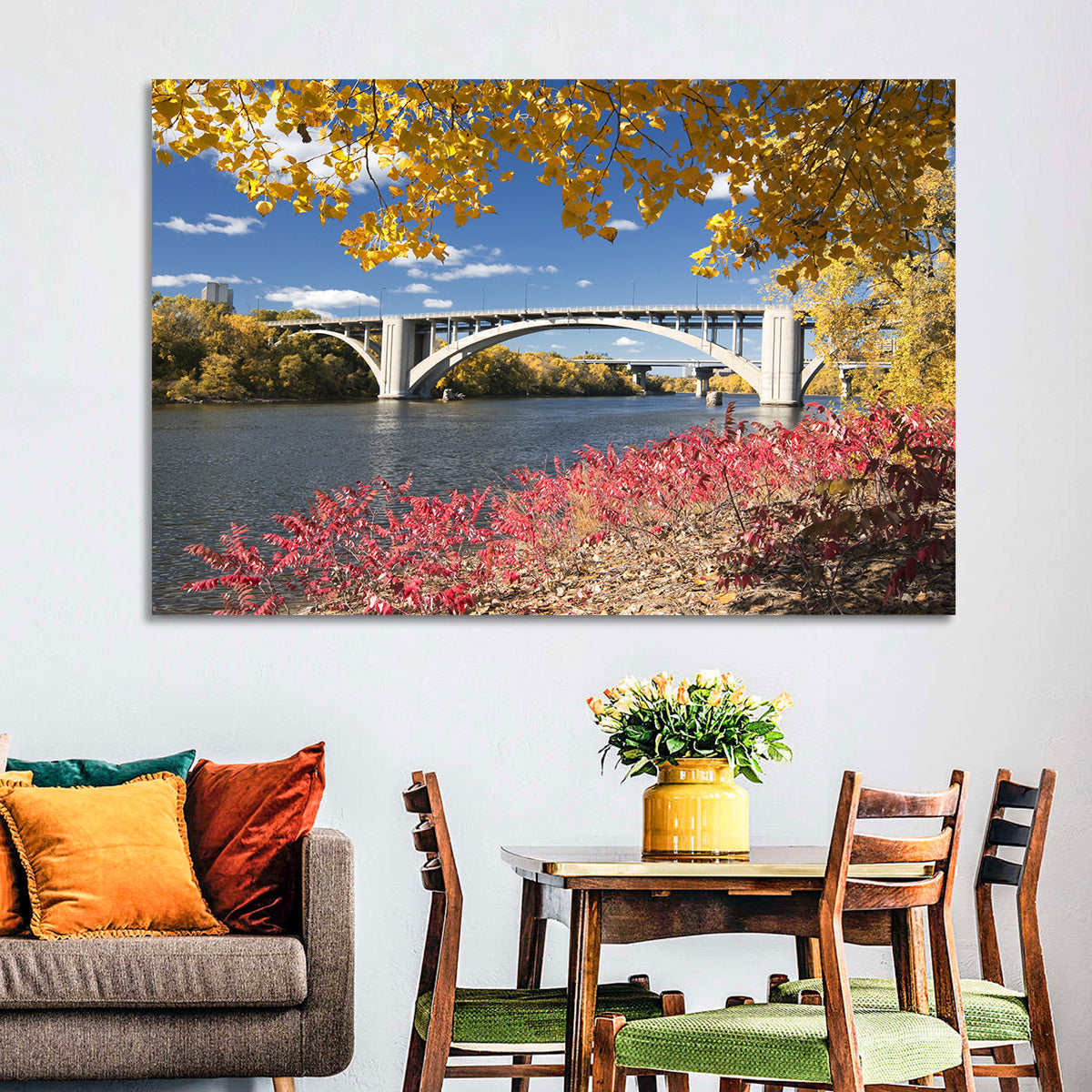 Ford Parkway Bridge, Minneapolis Wall Art in a room, landscape