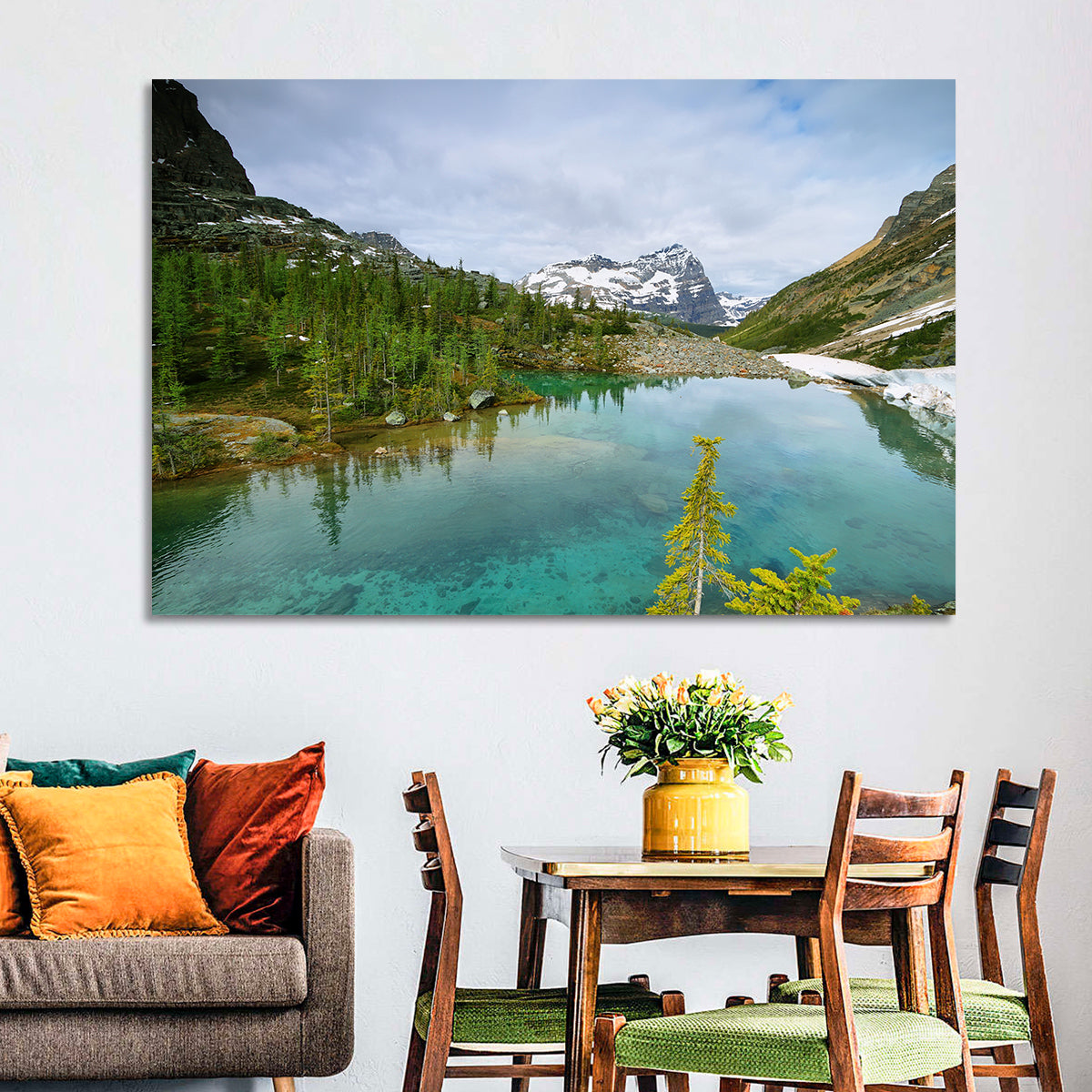 Lefroy Lake Wall Art in a room, landscape