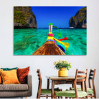 Maya Bay Long-tail Boat Wall Art