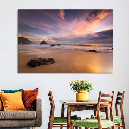 Adraga Beach Sunset Wall Art