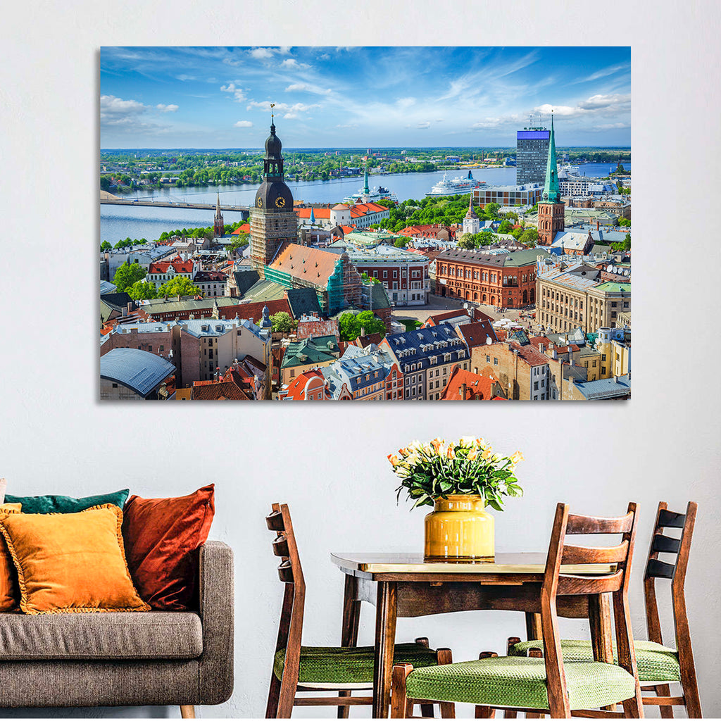 Riga Cityscape Wall Art