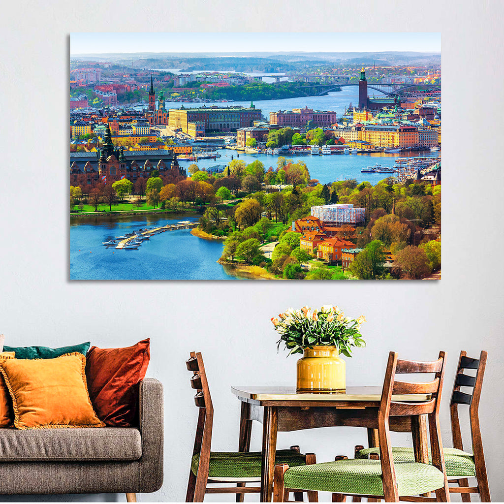 Gamla Stan Waterfront Wall Art