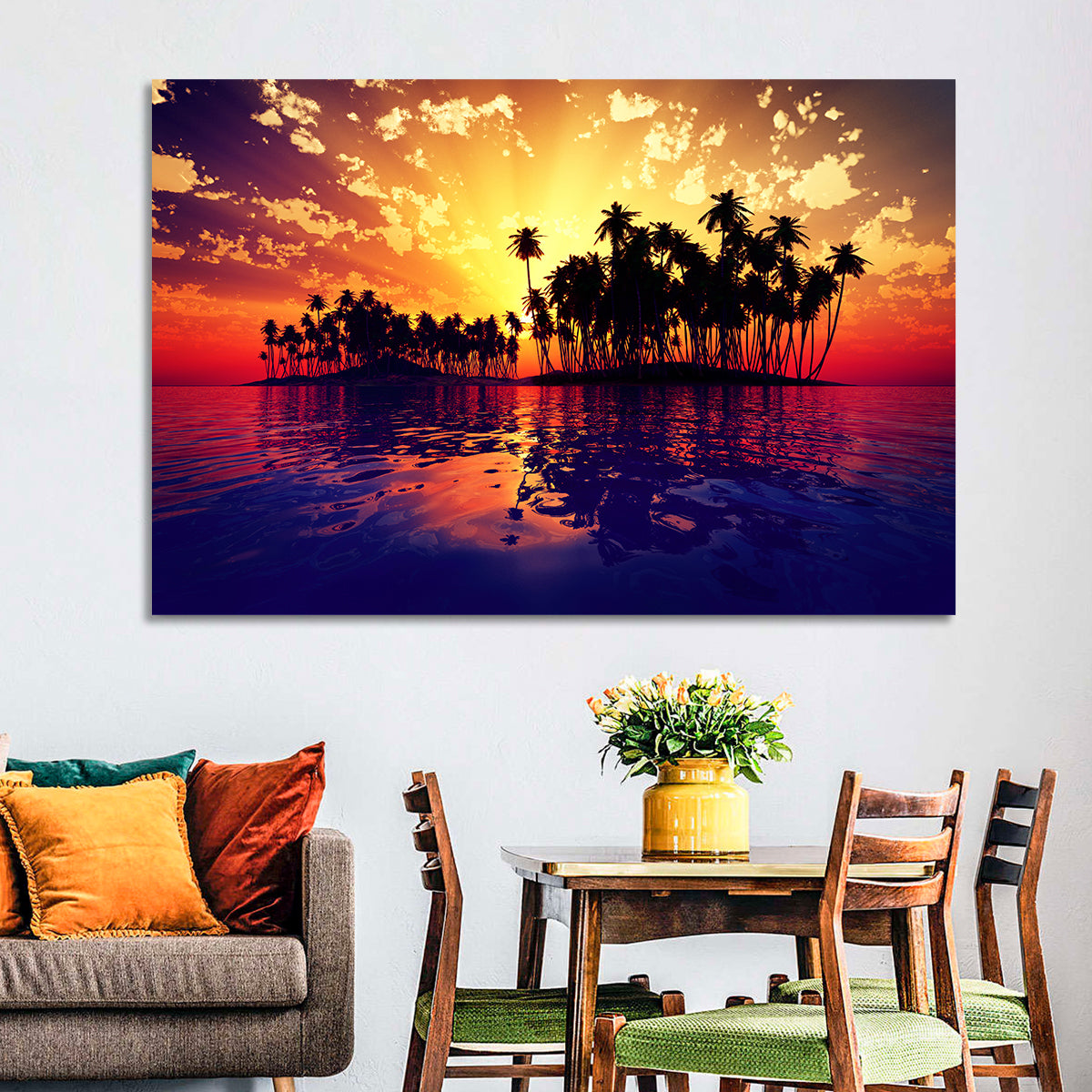 Coconut Island Sunset Wall Art
