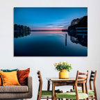 Lake Gaston Twilight Reflection Wall Art