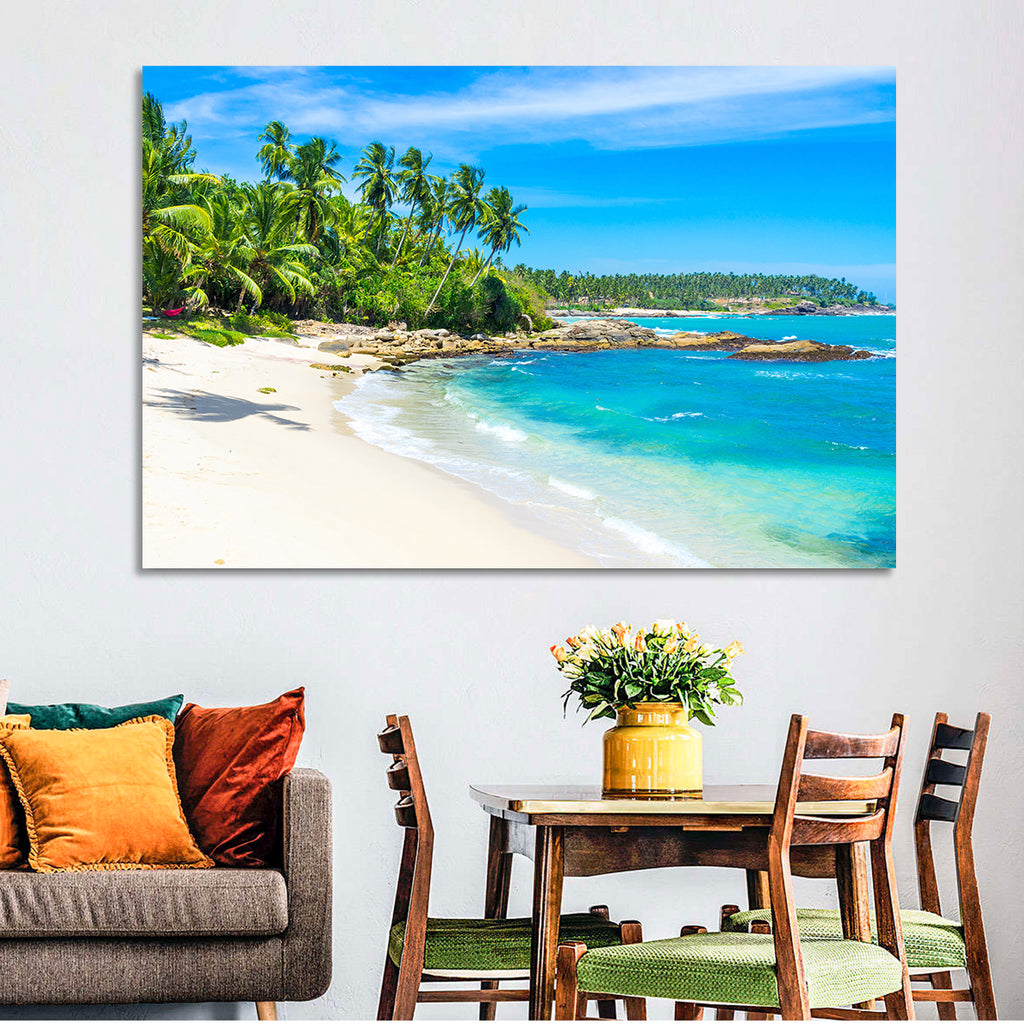 Sri Lanka Tropical Beach Wall Art
