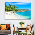 Sri Lanka Tropical Beach Wall Art