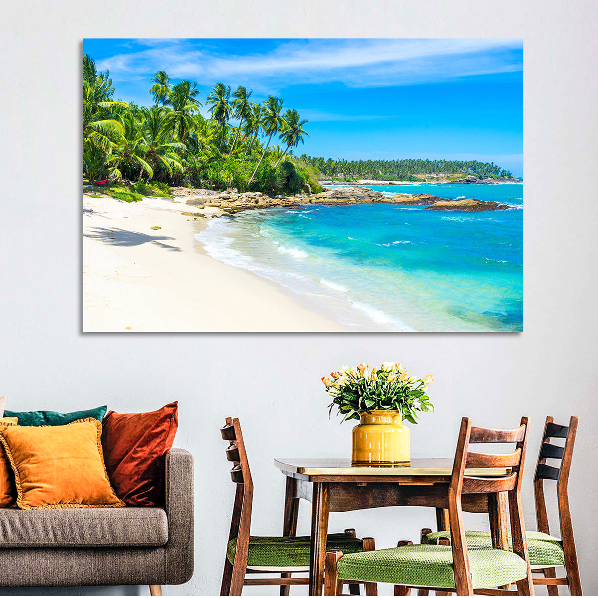 Sri Lanka Tropical Beach Wall Art