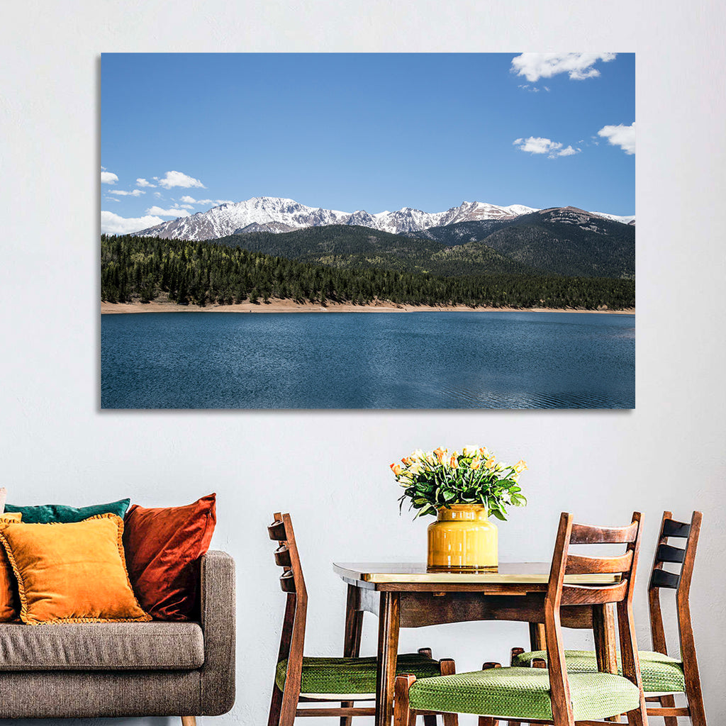 Pikes Peak from Crystal Lake Wall Art