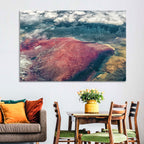 Lake Natron Aerial View Wall Art