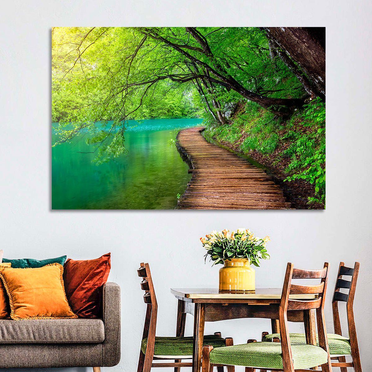 Plitvice Lakes Boardwalk Wall Art
