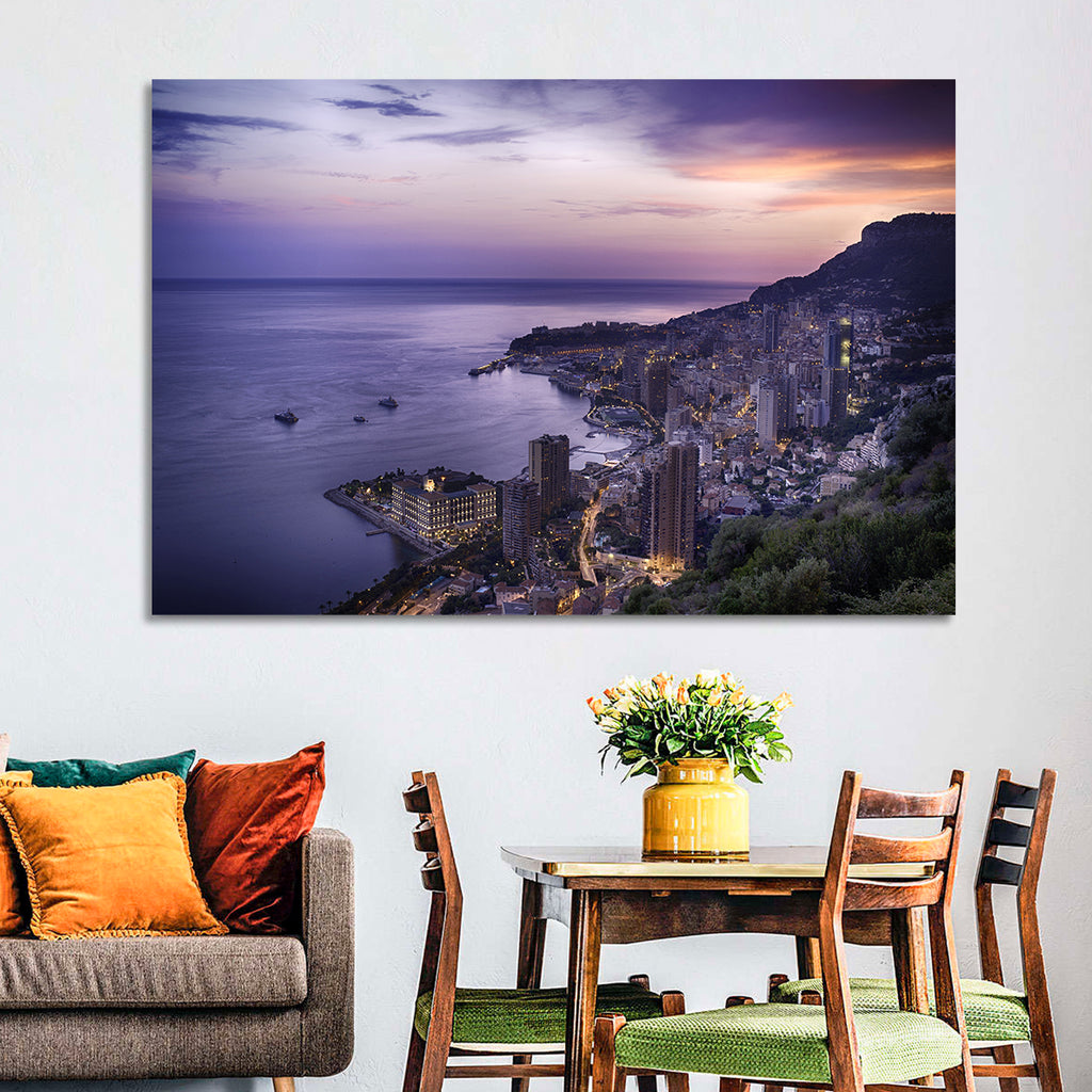 Monte Carlo at Dusk Wall Art