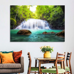 Tropical Waterfall Thailand Wall Art