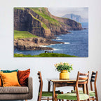 Mykines Cliffs, Faroe Islands Wall Art